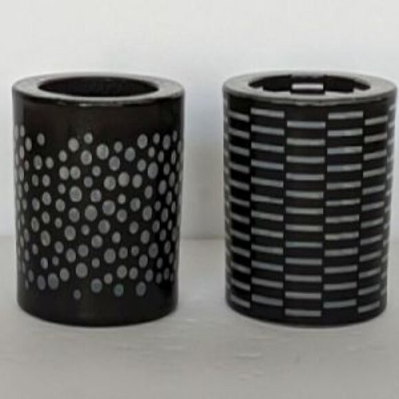 Discontinued PartyLite Black/Clear Votive Candle Holders Not Available on Site - Picture 2 of 4